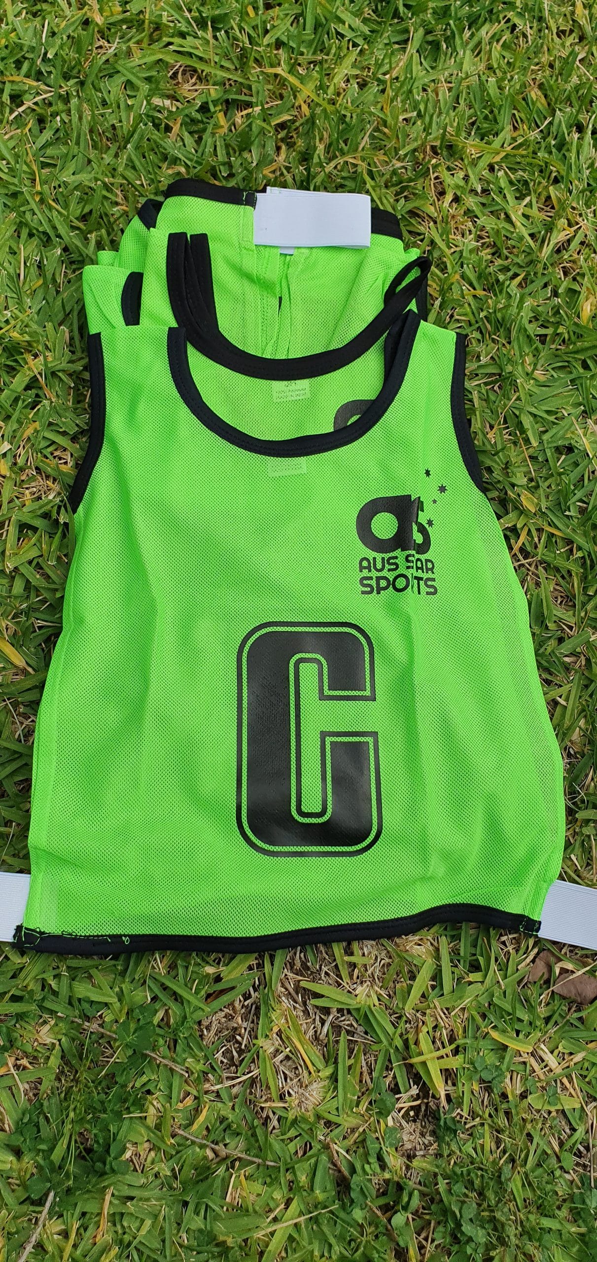 Netball Bibs Green Adult - Aus Star Sports