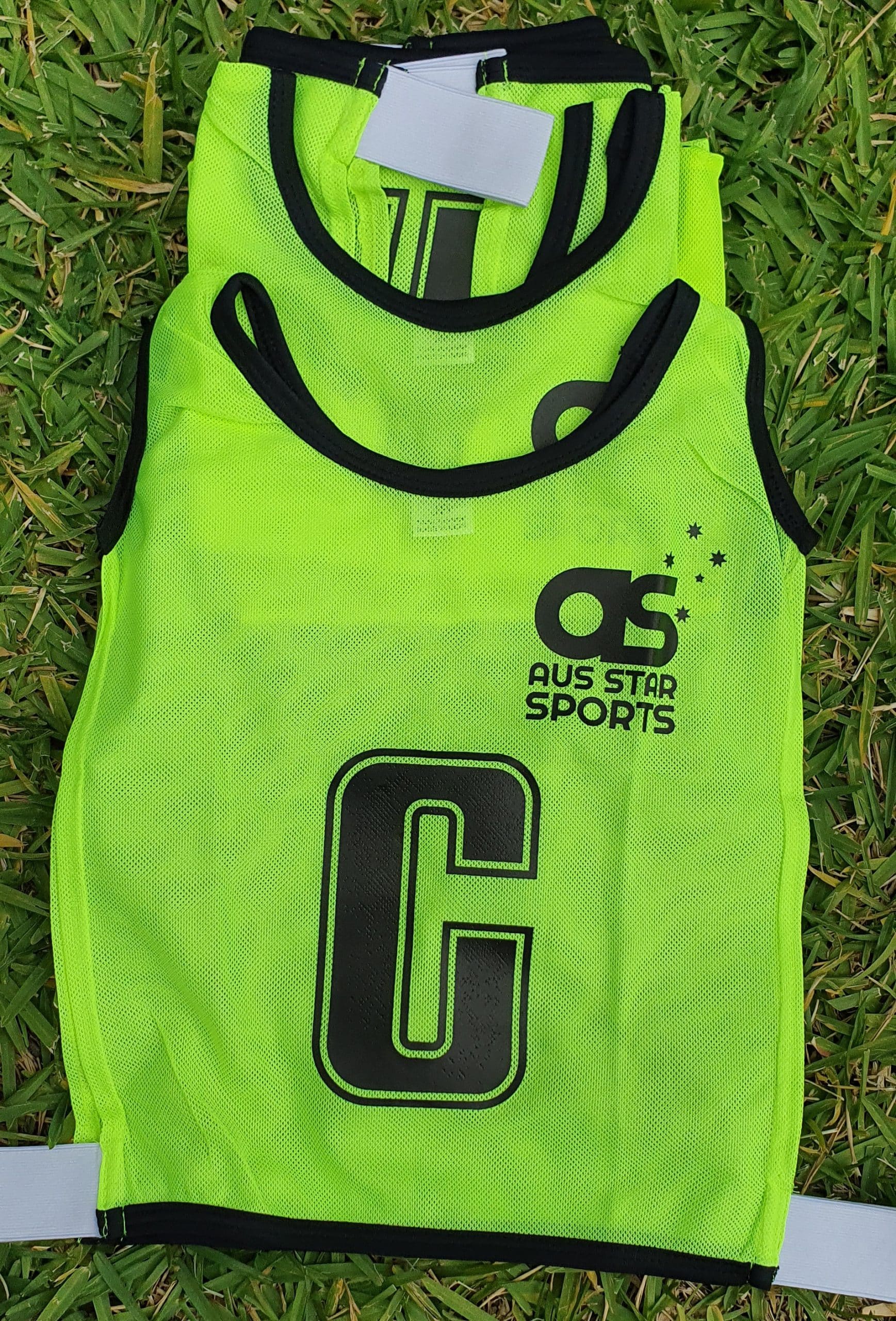 Netball Bibs Yellow Adult - Aus Star Sports